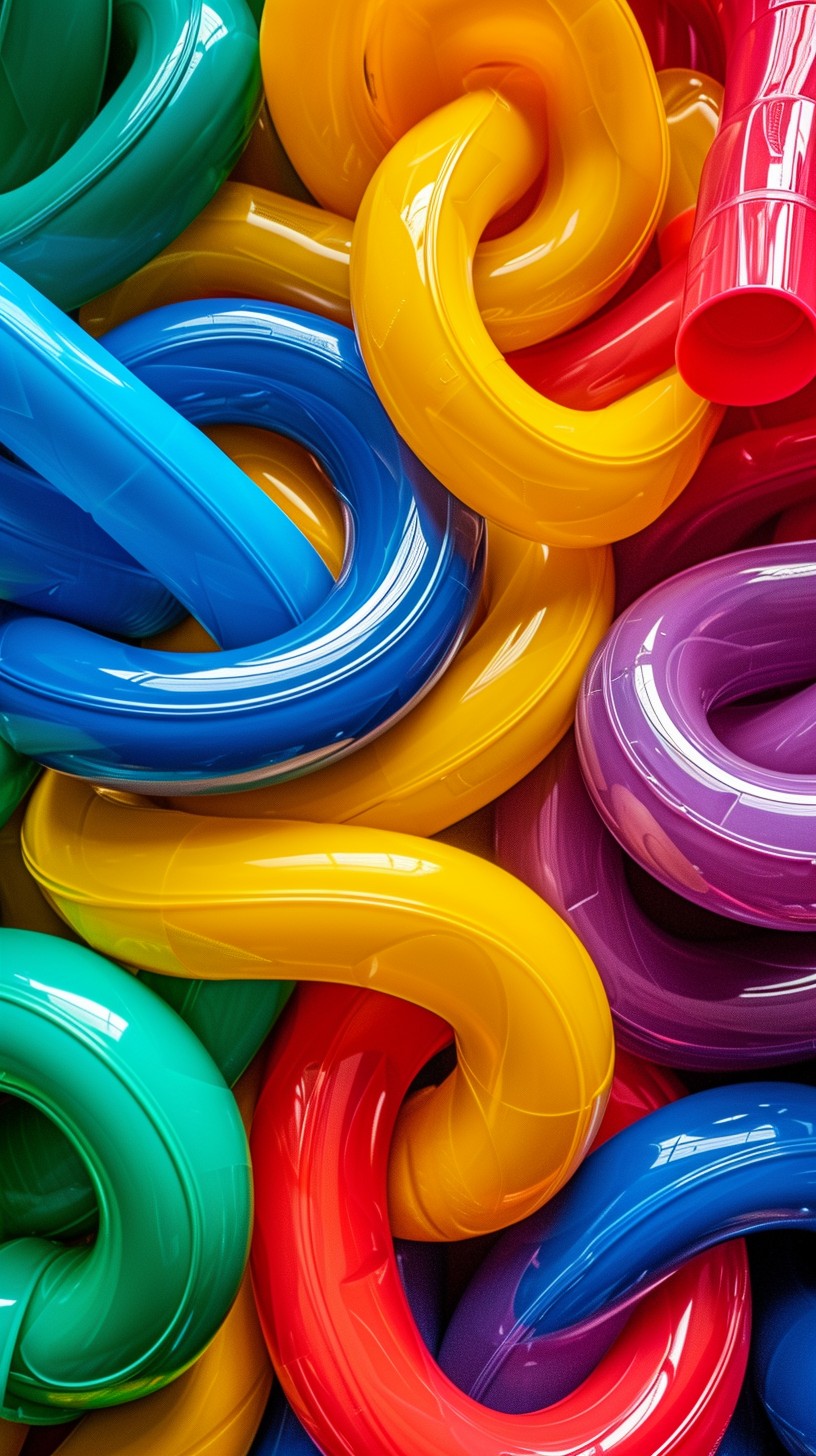 Vibrant Twisted Tubes